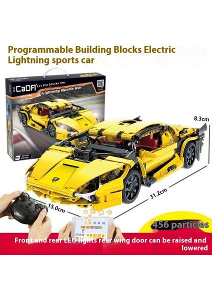 Yeni Lamborghini Porsche Model Programlama Uzaktan Kumanda Spor Araba Bulmaca Yapı Taşı Oyuncaklar (Yurt Dışından)
