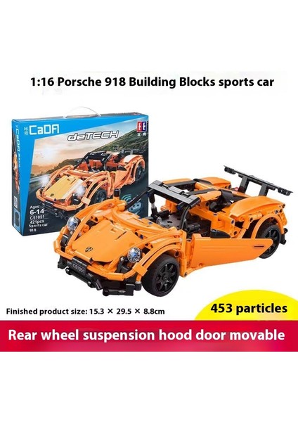 Yeni Lamborghini Porsche Model Programlama Uzaktan Kumanda Spor Araba Bulmaca Yapı Taşı Oyuncaklar (Yurt Dışından)