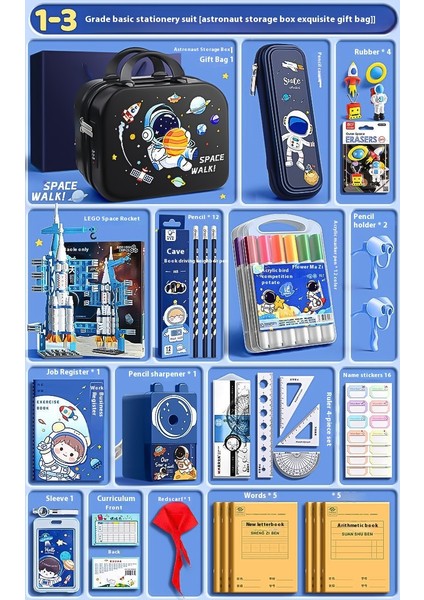 Erkek ve Kız Ilkokul Öğrencileri Okula Başlama Kırtasiye Hediye Seti Hediye Paketi Okula Hazırlık Çocuk Okul Malzemeleri (Yurt Dışından)