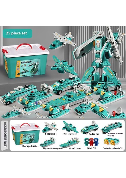 Yeni Çocuk Manyetik Montaj Dönüştürme Robot Mühendislik Araba Serisi Patchwork Puzzle Oyuncaklar (Yurt Dışından)
