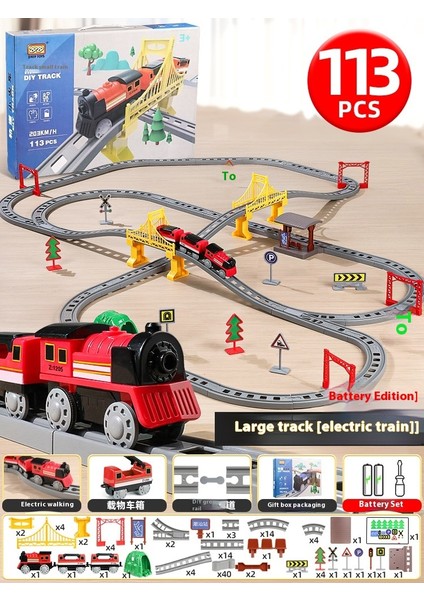 Simülasyon Elektrikli Tren Parça Seti Yüksek Hızlı Tren Oyuncak Modeli (Yurt Dışından)