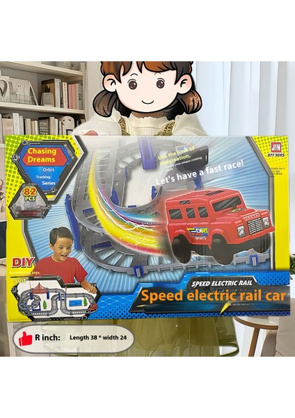 Yeni Lüks Elektrikli Parça Oyuncaklar Mühendislik Araba Tren Çocuk Eğitici Oyuncaklar (Yurt Dışından)
