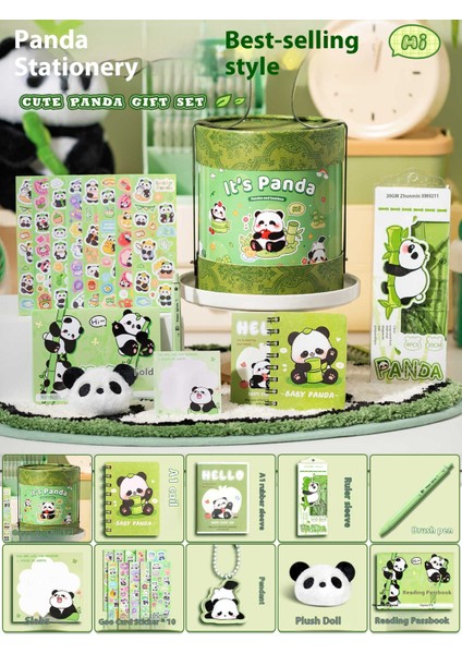 Küçük Panda Kırtasiye Seti Okula Başlangıç Hediye Seti Için Hediye Kutusu (Yurt Dışından)
