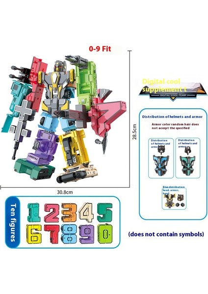 Yeni Çocuk Dijital Topluluk Dönüştüren Araba Robot Şeffaf Set Oyuncaklar (Yurt Dışından)
