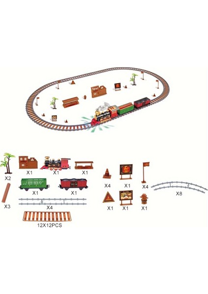 Yeni Lüks Elektrikli Parça Oyuncaklar Mühendislik Araba Tren Çocuk Eğitici Oyuncaklar (Yurt Dışından)
