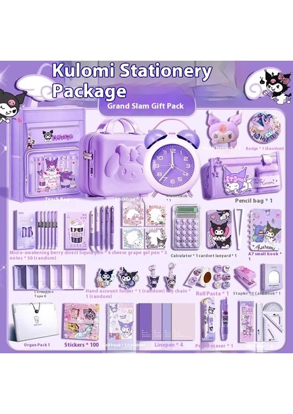 Kuromi Kırtasiye Seti Hediye Kutusu Sanrio Bundle (Yurt Dışından)
