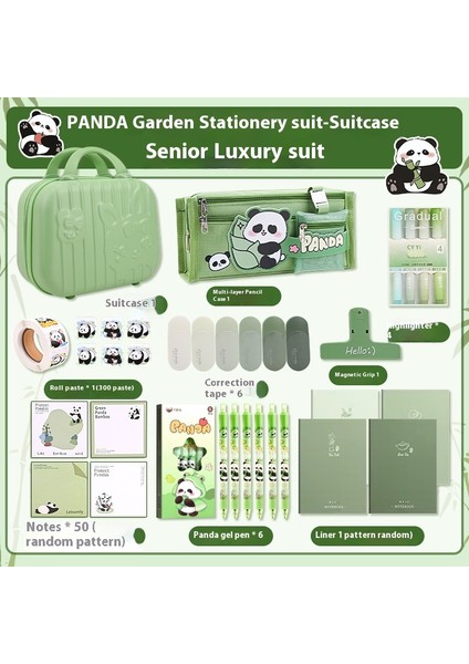 Panda Karapika Kırtasiye Paketi Okul Malzemeleri Hediyeleri Çocuk Kırtasiye Seti (Yurt Dışından)