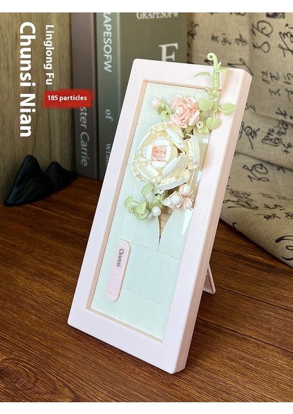Saksı Yapı Taşı Küçük Pelet Puzzle Kız Serisi Doğum Günü Hediyesi (Yurt Dışından)