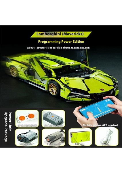 Yeni Lamborghini Porsche Model Programlama Uzaktan Kumanda Spor Araba Bulmaca Yapı Taşı Oyuncaklar (Yurt Dışından)