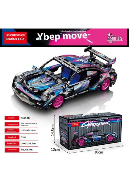 Uyumlu Konsept Lambo Süper Araba Model Araba Porsche Spor Araba Çocuk Oyuncak Yapı Taşları (Yurt Dışından)