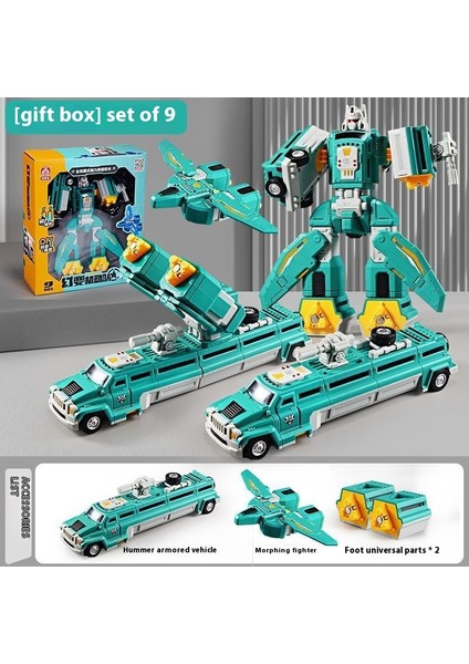 Yeni Çocuk Manyetik Montaj Dönüştürme Robot Mühendislik Araba Serisi Patchwork Puzzle Oyuncaklar (Yurt Dışından)