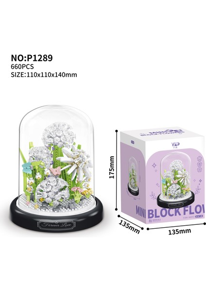 Saksı Yapı Taşı Küçük Pelet Puzzle Kız Serisi Doğum Günü Hediyesi (Yurt Dışından)