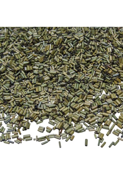 6 mm Bambu Kesme Pastel Yeşil Renk Ahşap Boncuk 50 gr