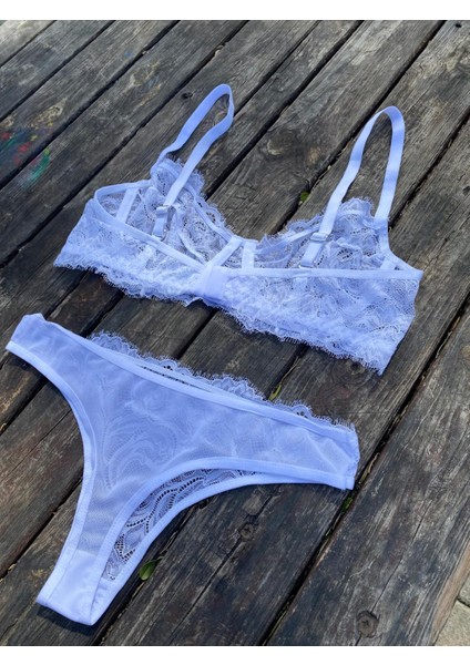 Beyaz Dantelli Bralet Takımı fiyatları