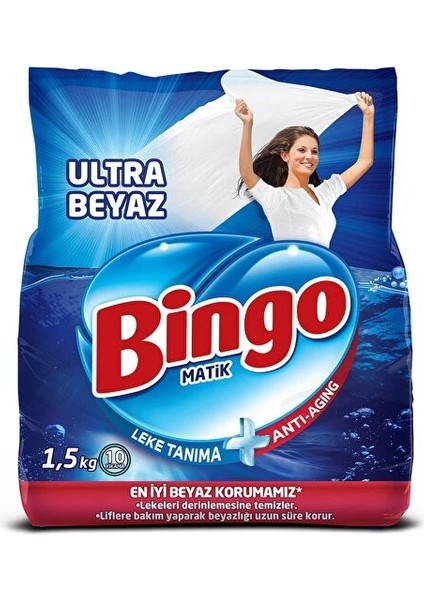 Matik Ultra Beyaz 1,5 kg + Renkliler 1,5 kg Toz Deterjan 2 Li Set fiyatları