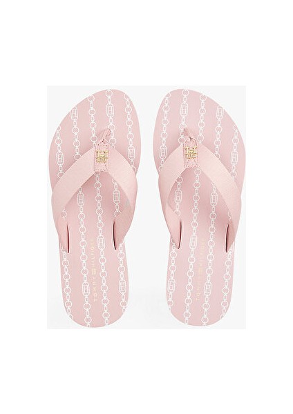 Im Th Chaınprınt Mıdwedge Sandal