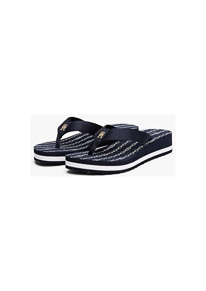Im Th Chaınprınt Mıdwedge Sandal