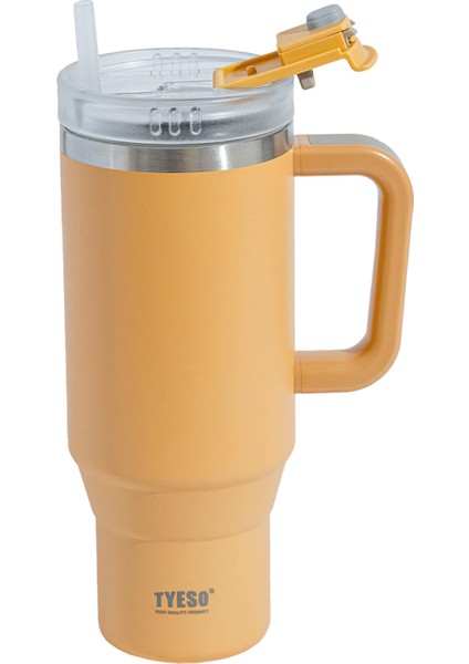 Qq Termos Sızdırmaz Pipetli Çift Duvarlı Vakumlu 1200ML