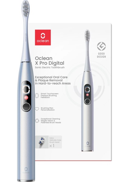 Ocelan x Pro Dijital Diş Fırçası Platin Gri
