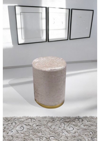 Kadife Kumaş Dekoratif Silindir Koltuk Puf 32 x 43 fiyatları