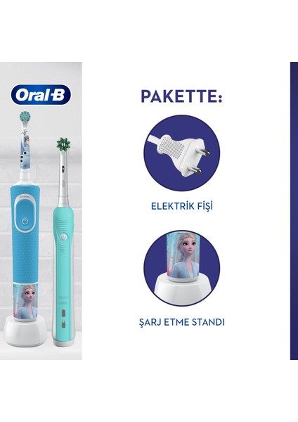 Aile Paketi Pro 500 + D100 Frozen Şarjlı Diş Fırçası