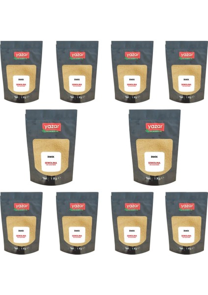 1 kg x 10 Paket Yazar İrmik (Helvalık) fiyatları