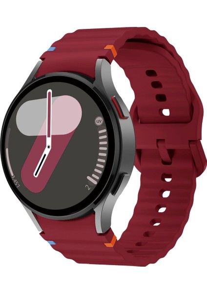 Samsung Galaxy Watch 4 5 6 7 Fe 40 40 44 Classic 42 43 46 47 mm Kordon Dekoratif Örgü Çizgili Spor Silikon Kayış fiyatları