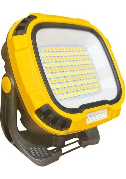 W892 Çok Fonksiyonlu Şarj Edilebilir Lamba LED Çalışma Lambası 4000K-7000K-KIRMIZI (Powerbank)