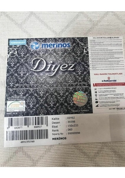 Halı 200 x 290 Diyez Koleksiyonu 39398-060 indirimleri