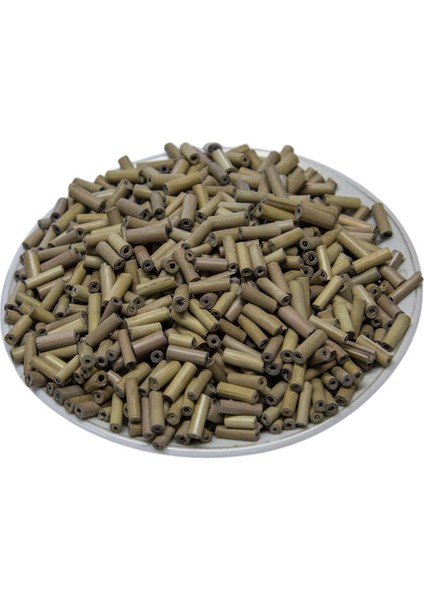 10 mm Bambu Gri Ahşap Boncuk 60 gr