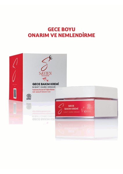 Doğal İçerikli Yenileyici ve Yaşlanma Önleyici Yoğun Besleyici Gece Bakım Kremi 50 ml modelleri