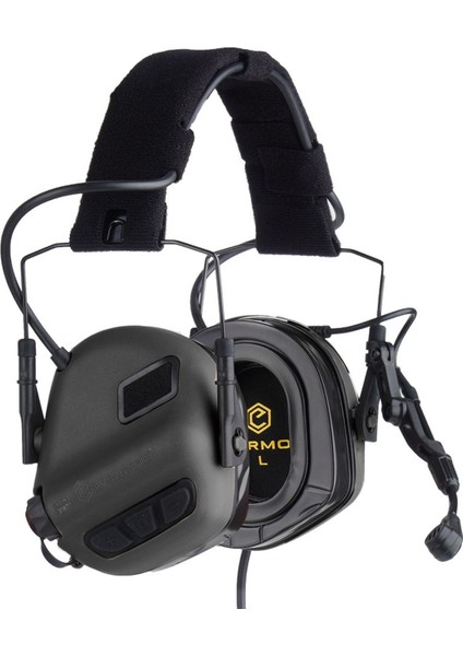 Earmor M32 Plus Telsiz Yuvalı Kulak Koruma Elektronik Atış Kulaklığı (Black) Siyah