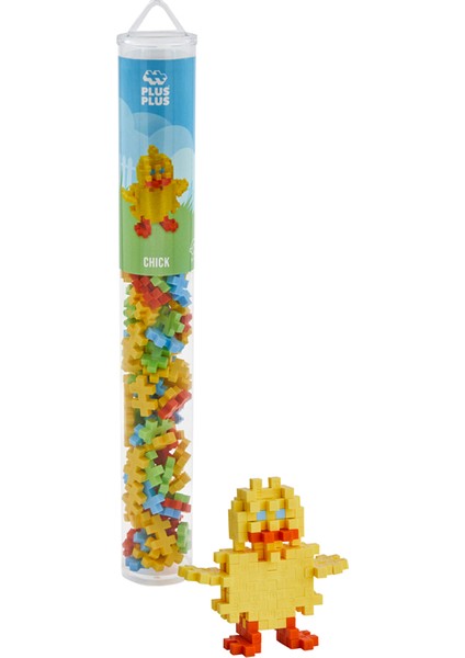 Plus-Plus Chick Tube / 100 Pcs Tube