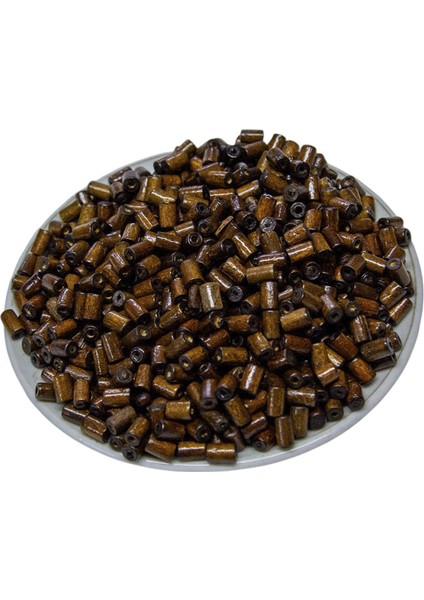7 mm Silindir Kahve Rengi Ahşap Boncuk 60 gr fiyatları