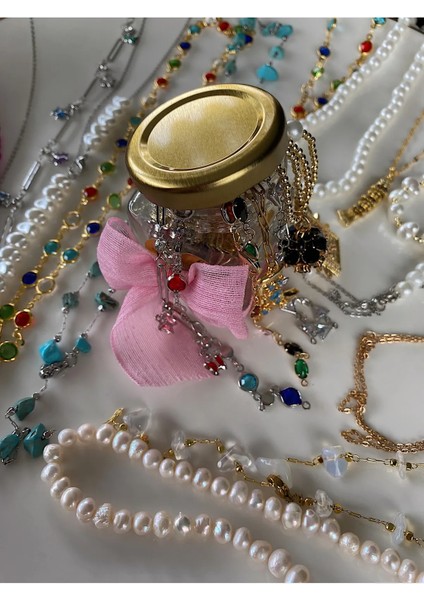Gizemli Takı Kavanozu (Gold&Silver Karışık) modelleri