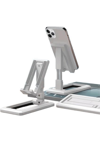 Evrensel Plastik Teleskopik Katlanabilir Masa Telefon Tutucu Montaj Standı Samsung IPhone Ayarlanabilir Telefon Tutucu Huawei Xiaomıcolor:black (Yurt Dışından)