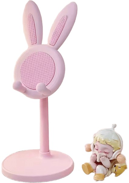 Pembe Telefon Tutucu Masaüstü Cep Telefonu Standı iPhone 13 14 Samsung Akıllı Telefon Ayarlanabilir Güzel Tavşan Karikatür Masa Desteği:pembe (Yurt Dışından)