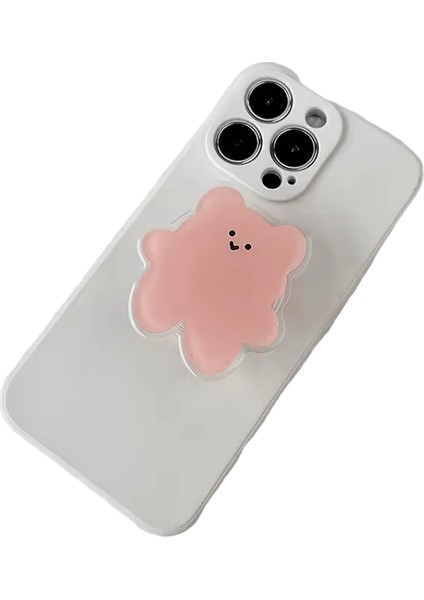 Akrilik Malzeme Karikatür Sevimli Ayı Tasarımı Telefon Tutucu Katlanabilir Tutamak:açık Mor (Yurt Dışından)