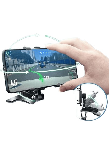 Araba Hava Firar Cep Telefonu Tutucu Aksesuarları Için 17MM Topu Başkanı Braketi Klip Evrensel Hava Firar Gps Navigasyon Standı Kelepçe:b (Yurt Dışından)