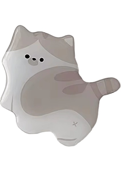 Sevimli 3D Kedi Akrilik Telefon Tutucu Griptok iPhone 16 Samsung Xiaomi Kore Kitten Grip Tok Katlanır Parmak Standı Soket Için Destek2 (Yurt Dışından)