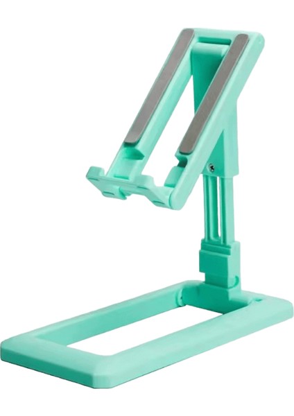 Katlanabilir Tablet Cep Telefonu Masaüstü Telefon Standı iPad iPhone Samsung Masa Tutucu Ayarlanabilir Masa Braketi Akıllı Telefon Standı :yeşil (Yurt Dışından)