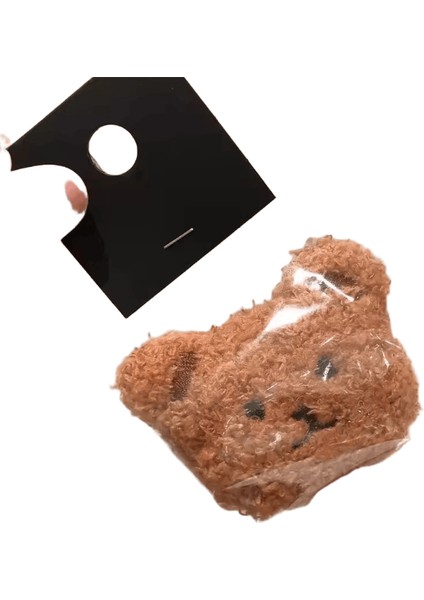 Kore Sevimli Sıcak Kaık Ayı Peluş Griptok IPhone 14 Pro Için Braket Evrensel Telefon Tutucu Parmak Yüzük Desteği Standı Kavrama Tok:beyaz (Yurt Dışından)