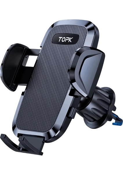 Topk D36-G Kanca Klipsli Evrensel Araç Telefonu Tutucu Havalandırma Araç Montajı 360 ° Döndürme Cep Telefonu Için Evrensel Cep Telefonu Montajı Siyah (Yurt Dışından)