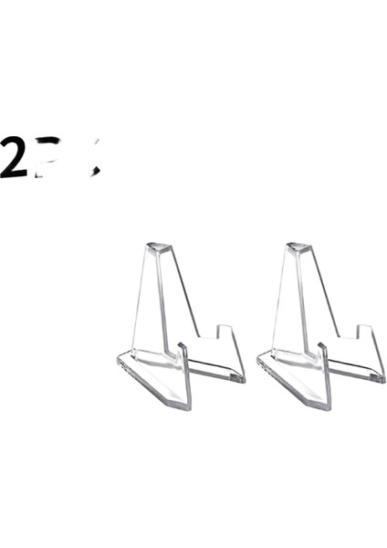 Akrilik Ekran Standı Telefon Tutucu Şeffaf Üçgen Hatıra Para Saat Tutucu Sergiler Için Ekran Rafı Raf Ev Dekorasyonu :2 Adet (Yurt Dışından)