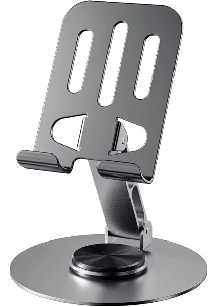 360 Derece Dönebilen Metal Masa Montaj I Ayarlanabilir Tablet Masa Cep Telefonu Standı Mobil Cihazlar Için Evrensel Uyumluluk:gri (Yurt Dışından)