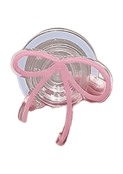 Kore Sevimli Karikatür Pembe Yay Manyetik Tutucu Kavrama Tok Griptok Telefon Standı Tutucu Desteği iPhone 15 Pad Magsafe Akıllı Tok IÇIN:CX-010 (Yurt Dışından)