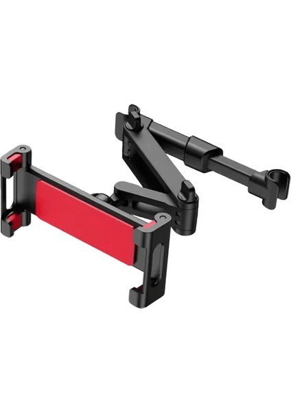 Teleskopik Araba Arka Yastık Telefon Tutucu Tablet Dönen Tutucu Araba Arka Koltuk Standı Kafalık Braketi Evrensel Montaj Aksesuarları:siyah (Yurt Dışından)