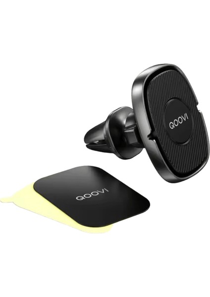 Qoovı Manyetik Araç Telefonu Tutucu Standı 360 Derece Mobil Hücre Hava Firar Mıknatıs Dağı Gps Desteği iPhone Xiaomi Samsung Huawei Için:pano Tipi (Yurt Dışından)