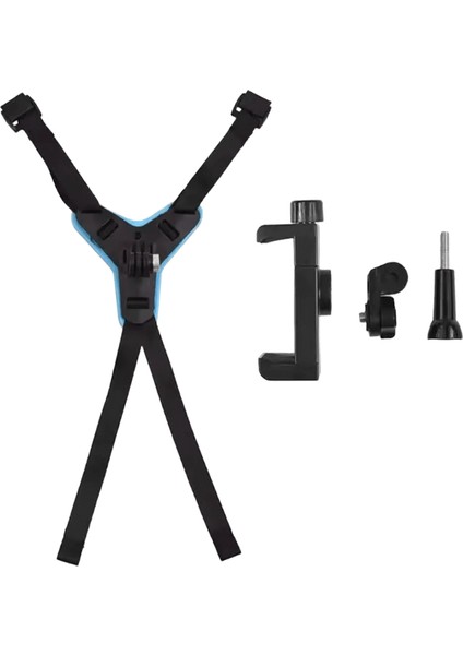 Motosiklet Kaskı Çene Kayışı Aksiyon Kamerası Için Montaj Cep Telefonu Gopro Osmo INSTA36 Sabit Çekim Için Tam Yüz Tutucu C (Yurt Dışından)