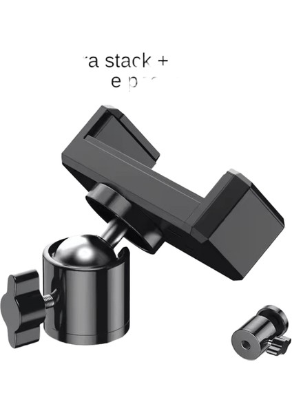 Evrensel Tripod Dağı Cep Telefonu Tutucu Klip Standı Selfie Stick Xiaomi 360 Döndür Kamera Braketi Için 1/4 Vidalı Bilyalı Kafa Adaptörü Set (Yurt Dışından)
